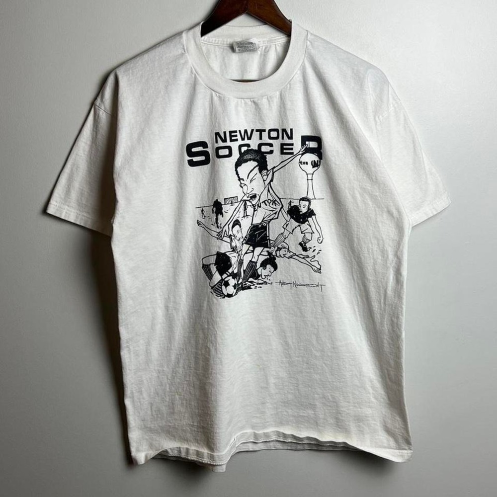 Newton Soccer Cartoon Graphic Tee